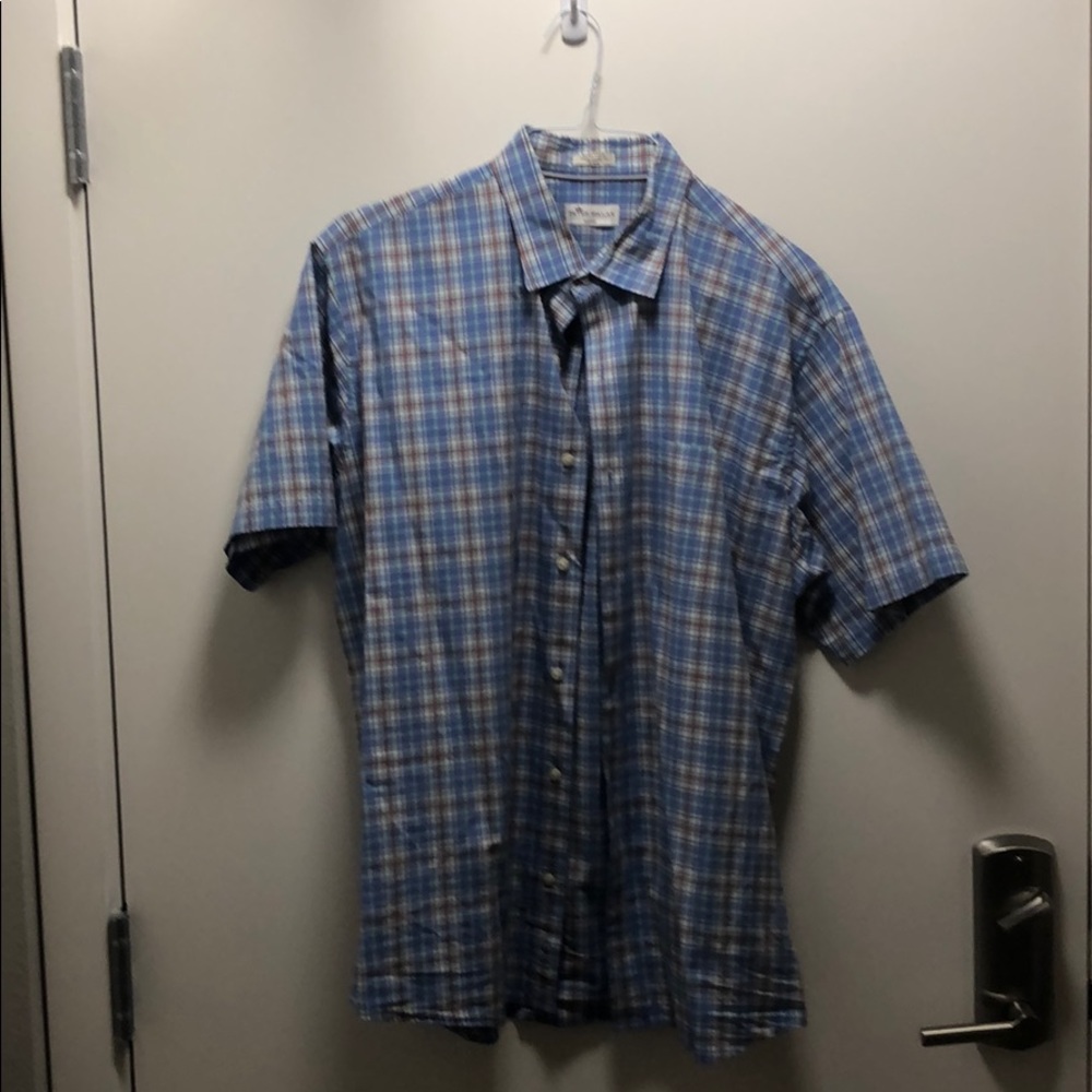Blue Peter Millar Seaside Short Sleeve Dress Shirt